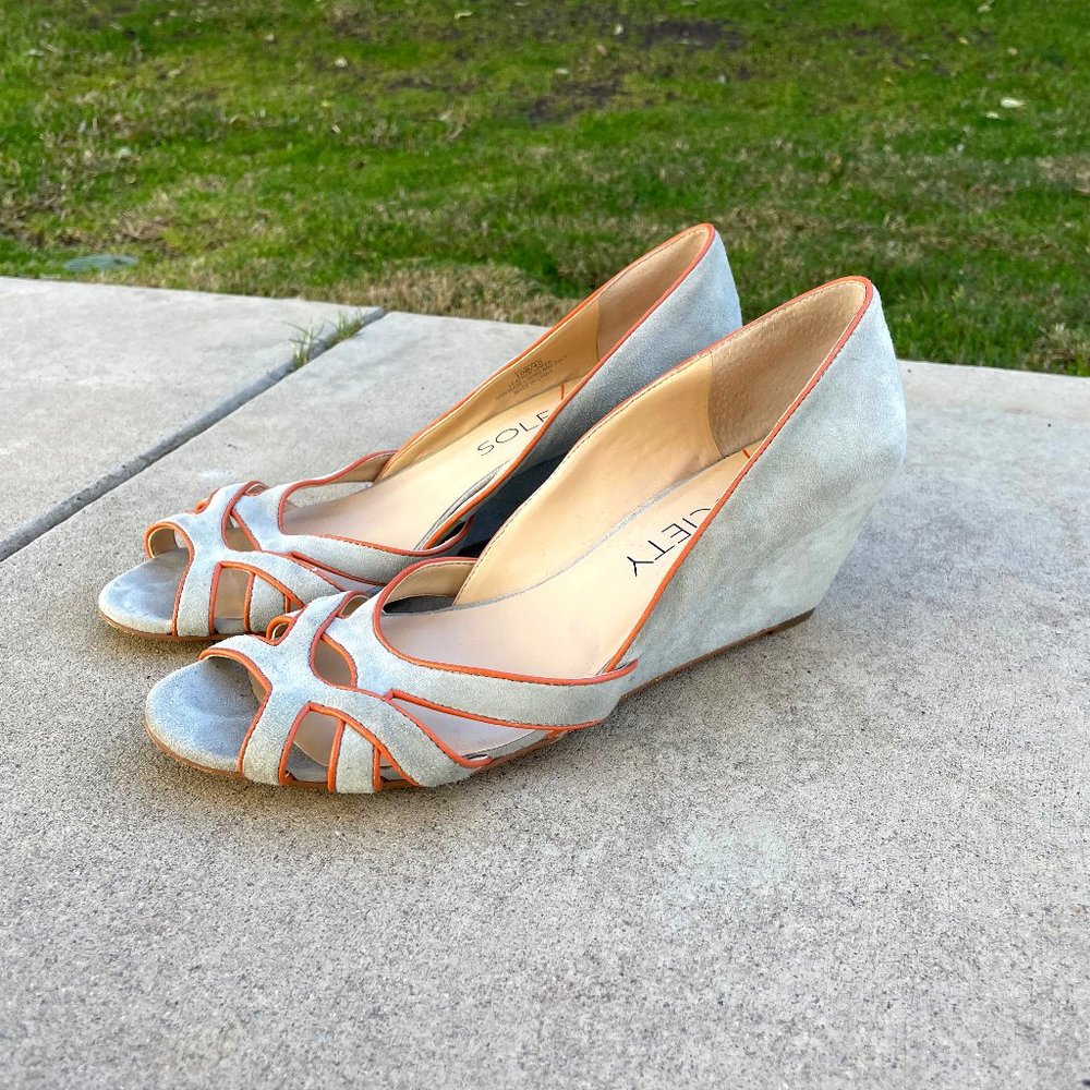 Sole Society faux-suede wedge heels